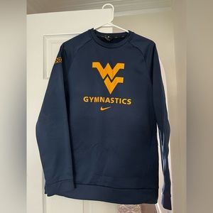 WVU Gymnastics dri-fit fleece crewneck
